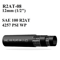 CUSTOMISED HYDRAULIC HOSE ASSEMBLY - R2AT-08 (1/2") BSP - JIC COMBINATIONS