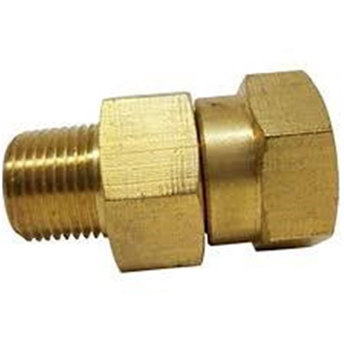 BRASS INLINE SWIVEL JOINT - Male x Female BSP