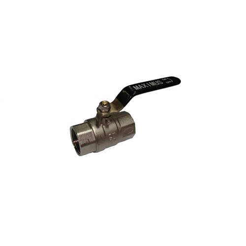 BRASS BALL VALVE - Stainless steel handle, BSP Female