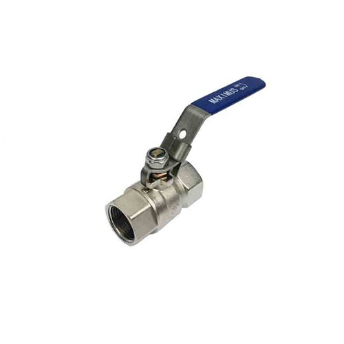 BRASS BALL VALVE - Stainless steel Lockable Handle, BSP Female