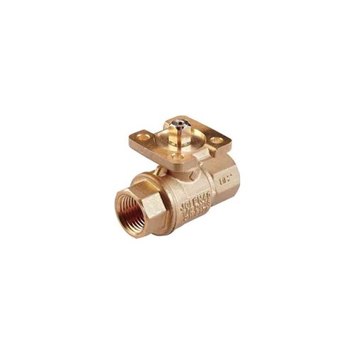 BRASS BALL VALVE - ISO PAD x BSP Female, PTFE Seals - ISO 5211