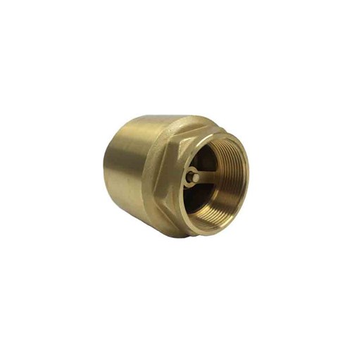 BRASS SPRING CHECK VALVE - Type E, Brass Seat, BSP Female x Buna Seals