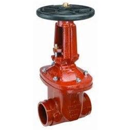 CAST IRON GATE VALVE - Rising Stem, Roll Groove