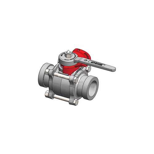 CAST IRON LOCKING BALL VALVE - Shouldered, NBR seals