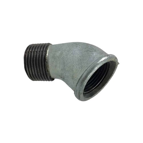 GALVANISED IRON PIPE FITTING - 45 ELBOW x BSP Male x Female