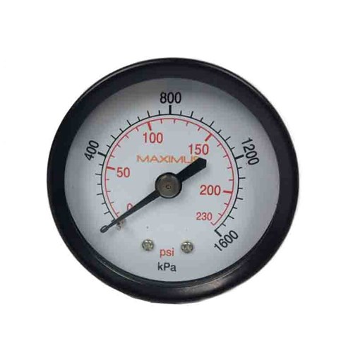 STL PRESSURE GAUGE - 50 mm, Rear Entry x 1/4 BSP Calibrated: Kpa & PSI