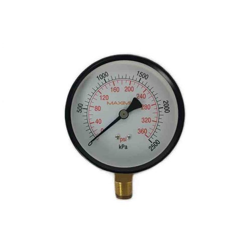 STL PRESSURE GAUGE - 50 mm, Bottom Entry x 1/4 BSP Calibrated: Kpa & PSI