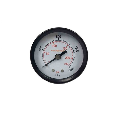 STL PRESSURE GAUGE - 63 mm, Rear Entry x 1/4 BSP Calibrated: Kpa & PSI