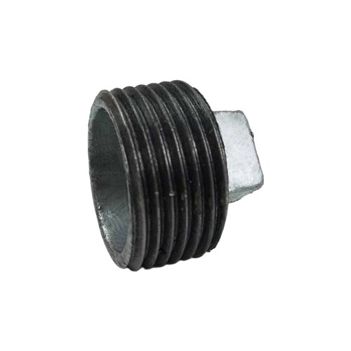 GALVANISED IRON PIPE FITTING - SQUARE HEAD PLUG x BSP Male