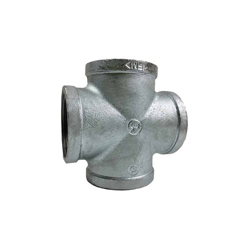 GALVANISED IRON PIPE FITTING - CROSS x BSP Female