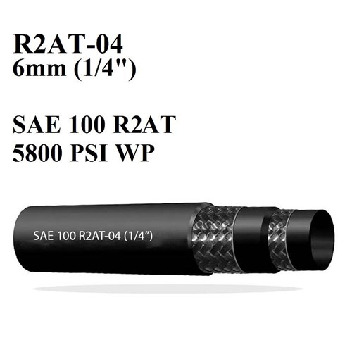 CUSTOMISED  HYDRAULIC HOSE ASSEMBLY R2AT-04 (1/4