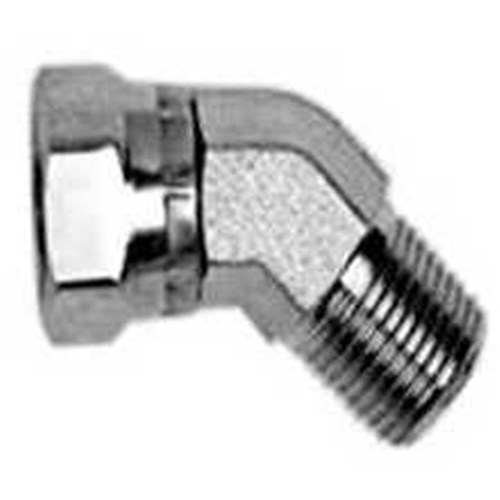 HYDRAULIC ELBOW 45 - BSPP Female Swivel x BSP Male