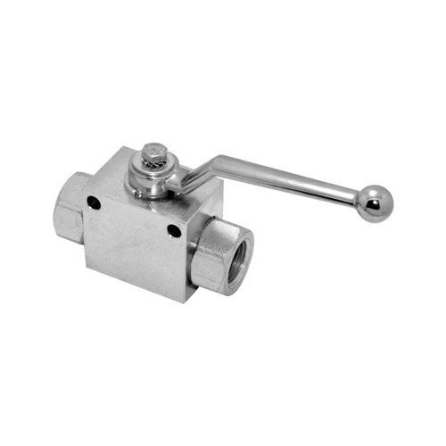 HYDRAULIC Ball Valve - BSP Female, ZP steel block body, alloy handle, NBR Seals