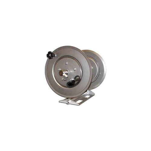 STAINLESS HOSE REEL - Heavy duty rated for 5000 psi, friction brake & locking pin