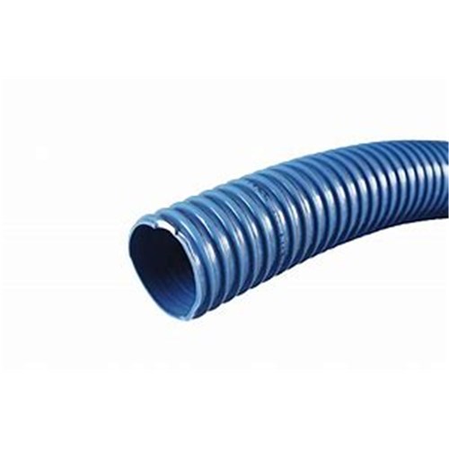 PVC PETROLEUM SUCTION & DELIVERY HOSE - Blue corrugated cover, rigid helix