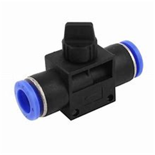 NYLON PUSH-IN TUBE SHUT-OFF VALVE - Metric tube to tube