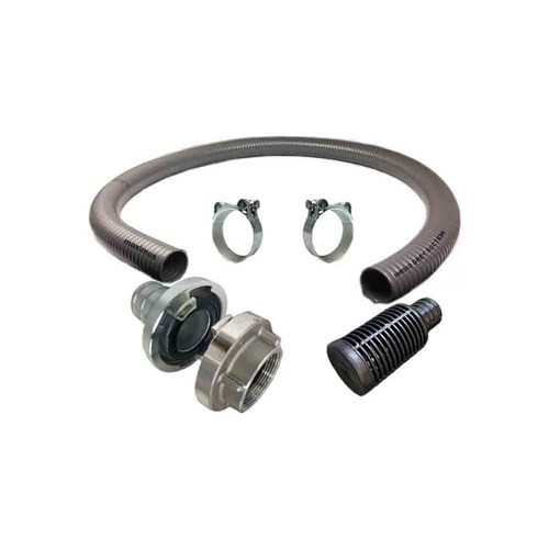 GREY SUCTION HOSE - Alum Storz Coupling & Female Adaptor, Strainer, Super clamps