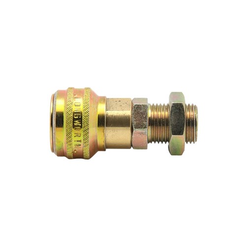 STEEL PLATED AIRBRAKE COUPLER BODY - Sealing Bulkhead BSPP male