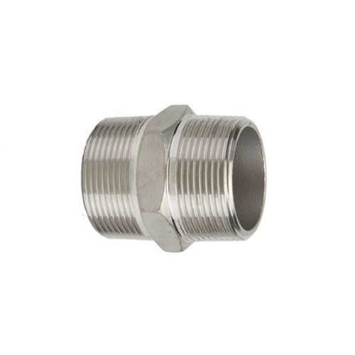 316 STAINLESS STEEL HEXAGON NIPPLE - NPT male x BSPT male