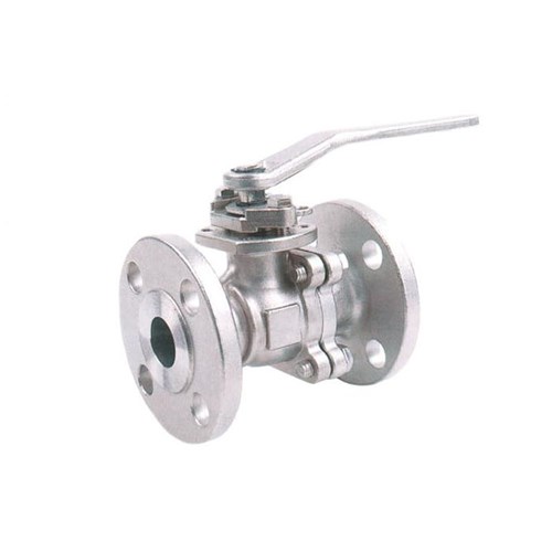 STAINLESS STEEL 316 BALL VALVE x 2 Piece Flanged ANSI 150, Lever Operated, PTFE Seals